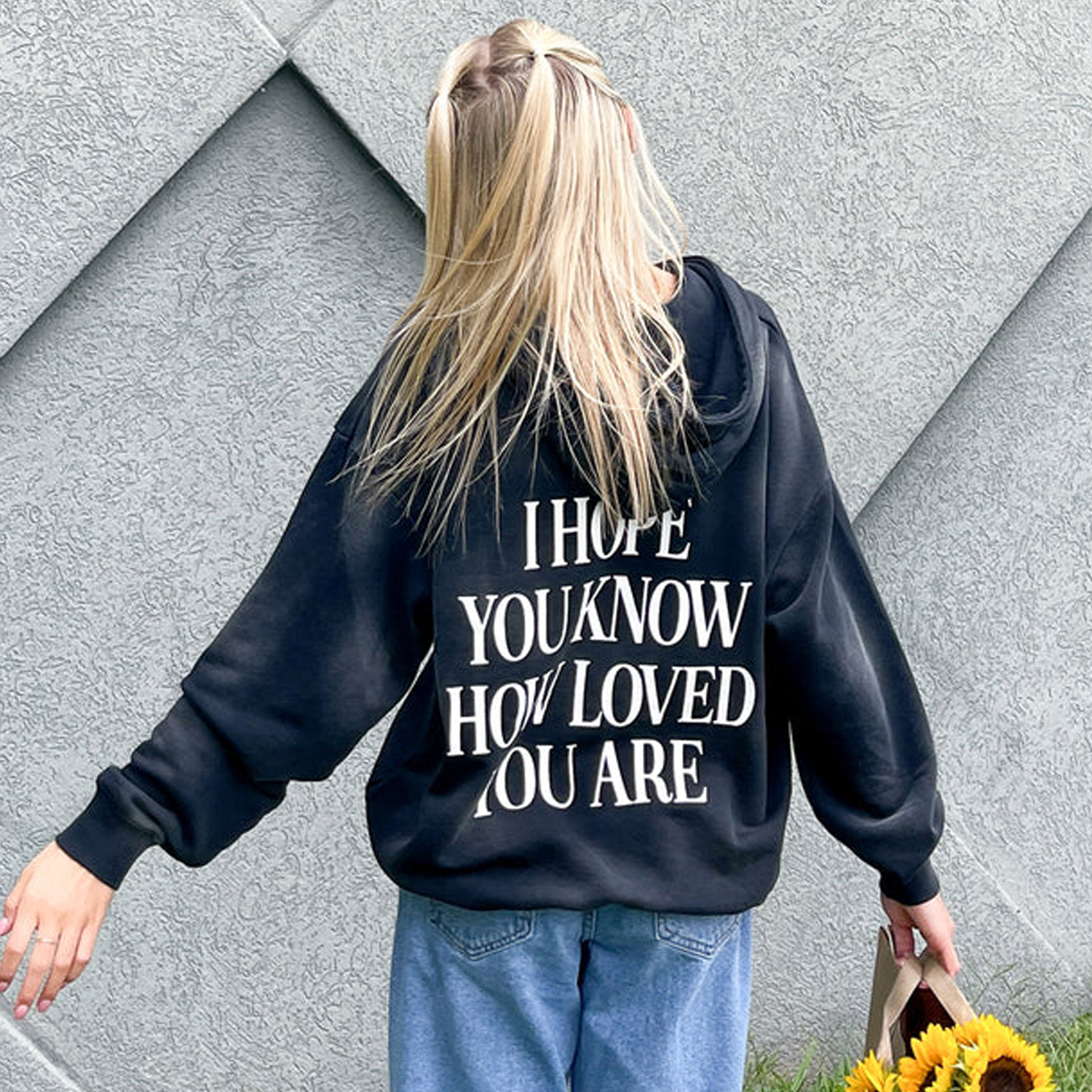 Women's Vintage 'I Hope You Know How Loved You Are' Print Sweatshirt